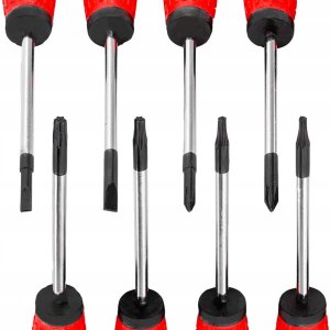 Zestaw śrubokrętów wkrętaków bitów 100el. w stojaku 6