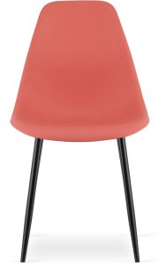 Krzesło skandynawskie cynober WAT czarne nogi do kuchni biuro loft 6
