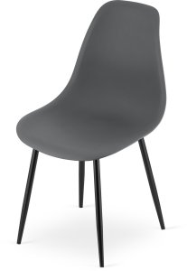 Krzesło skandynawskie ciemnoszare WAT czarne nogi do kuchni biuro 2