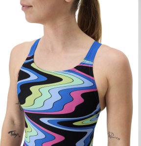 Damski Strój kąpielowy FL PRINTED LEADERBACK AF 8