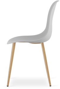 Krzesło skandynawskie szare WAT nowoczesne do kuchni jadalni biuro loft 4