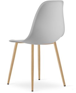 Krzesło skandynawskie szare WAT nowoczesne do kuchni jadalni biuro loft 5