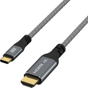 Kabel USB EFB Elektronik USB-HDMI-00001 adapter kablowy 1,8 m USB Type-C Czarny, Szary 3