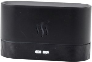 Nawilżacz Powietrza Dyfuzor Aromaterapia Efekt Ognia Kominek Czarny 180ml 3