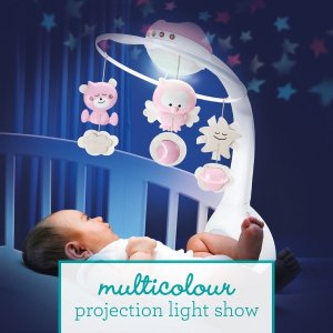 Infantino Muzyczna karuzelka 3w1 pudrowy róż B-kids 3