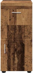 vidaXL Szafka Łazienkowa z drzwiami Stare drewno 37 x 31.5 x 82 cm 6