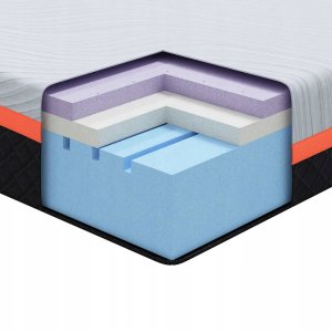 Materac Biały, Szary 100 x 200 cm Pianka Lumarko! 10