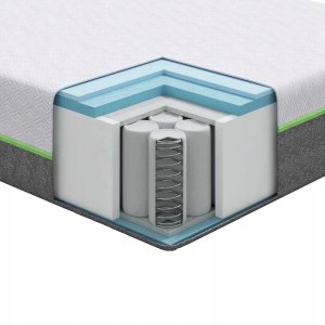 Materac Biały, Szary 90 x 190 cm Pianka Lumarko! 10