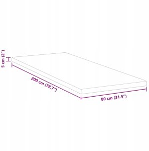 vidaXL Podkłady na materac Biały 80 x 200 cm Poliester Lumarko! 11