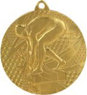Tryumf Medal złoty- pływanie - medal stalowy (MMC7450/G) 1