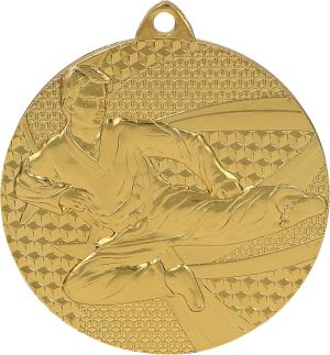 Tryumf Medal złoty- karate - medal stalowy (MMC6650/G) 1