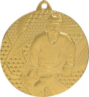 Tryumf Medal złoty- hokej - medal stalowy (MMC6750/G) 1