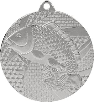 Tryumf Medal srebrny- wędkarstwo - ryba - medal stalowy (MMC7950/S) 1