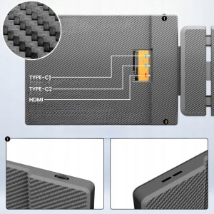 KEFEYA S1 PRO MAX Przenośny monitor 2K 14" IPS USB-C/HDMI 2160x1440 LCD 2