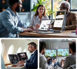 KEFEYA S1 PRO MAX Przenośny monitor 2K 14" IPS USB-C/HDMI 2160x1440 LCD 4