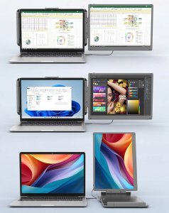 KEFEYA S1 PRO MAX Przenośny monitor 2K 14" IPS USB-C/HDMI 2160x1440 LCD 6