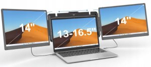 KEFEYA S2 PRO MAX Potrójny monitor 14" 2K QHD rozszerzenie ekranu 2160x1440 2