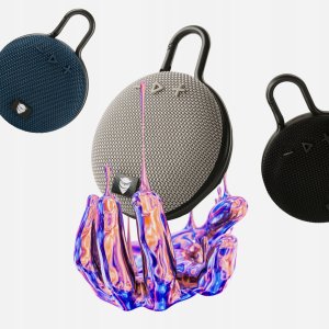 GŁOŚNIK BLUETOOTH MAŁY OKRĄGŁY TG112 SZARY 3