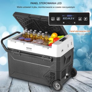 Lodówka turystyczna samochodowa przenośna z zamrażalką kompresorowa 60L 60 W 3