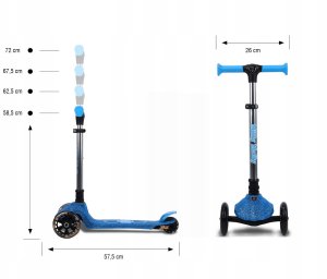 Milly Mally Scooter Jelly Blue 24