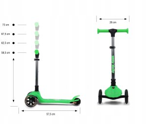 Milly Mally Scooter Jelly Green 24