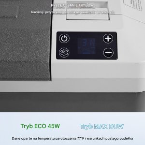 Przenośna lodówka samochodowa 25L z funkcją wytwarzania lodu 60 W 4