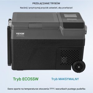 Przenośna lodówka samochodowa 35L z funkcją wytwarzania lodu 70 W 4