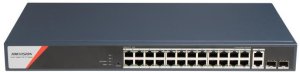 SWITCH POE DS-3E1528HP-SI-24P2T2F 24-PORTOWY SFP Hikvision 2