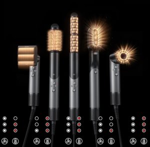 Suszarka do Włosów MOVA Master 10 Luna Srebrna Zestaw 8 Nasadek NTC 1600W 14