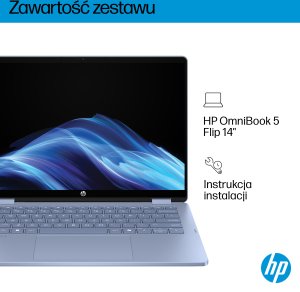 Laptop HP OmniBook 5 Flip 14-fp0004nw / 14" / Intel Core 5 120U / 16GB LPDDR5-SDRAM / 512GB SSD / Windows 11 Home (C3BW2EA) 15