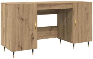 Biurko vidaXL Dąb Artisan 140 cm x 50 cm 2