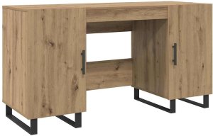 Biurko vidaXL Beżowe 140 cm x 50 cm 2