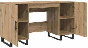 Biurko vidaXL Beżowe 140 cm x 50 cm 5