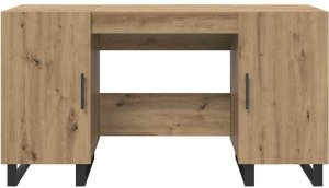 Biurko vidaXL Beżowe 140 cm x 50 cm 6