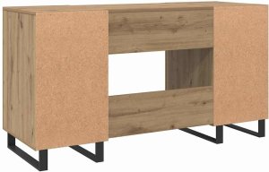 Biurko vidaXL Beżowe 140 cm x 50 cm 8