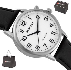 Zegarek Perfect Zegarek Perfect EL001W-01 męski klasyczny podświetlany . 5