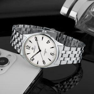 Zegarek Perfect Zegarek Perfect M141-04 męski klasyczny czytelny 42 mm . 4