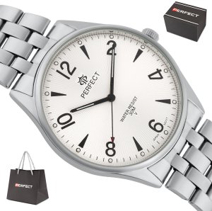 Zegarek Perfect Zegarek Perfect M141-04 męski klasyczny czytelny 42 mm . 8