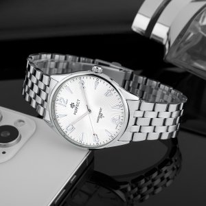 Zegarek Perfect Zegarek Perfect M141-03 męski klasyczny czytelny 42 mm . 4