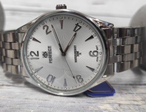 Zegarek Perfect Zegarek Perfect M141-03 męski klasyczny czytelny 42 mm . 5