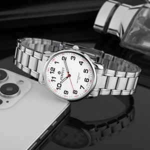 Zegarek Perfect Zegarek Perfect R417N-02 męski klasyczny czytelny 40 mm . 4