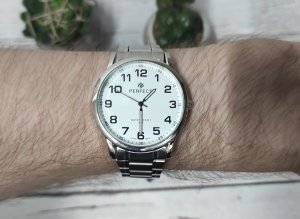 Zegarek Perfect Zegarek Perfect R417N-01 męski klasyczny czytelny 40 mm . 3