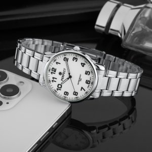 Zegarek Perfect Zegarek Perfect R417N-01 męski klasyczny czytelny 40 mm . 4