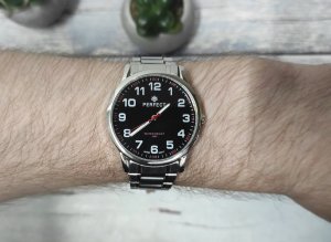 Zegarek Perfect Zegarek Perfect R417N-11 męski klasyczny czytelny 40 mm . 3