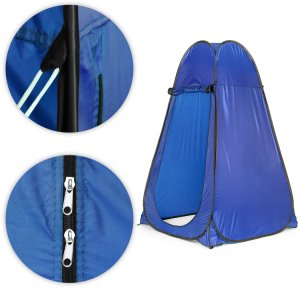 Springos Namiot turystyczny samorozkładający przebieralnia kabina prysznicowa WC niebieski MultiGarden 8