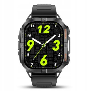 SMARTWATCH ZEGAREK MĘSKI GPS WODOODPORNY LATARKA ROZMOWY DWA PASKI MENU PL 6