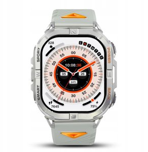 SMARTWATCH MĘSKI z GPS KOMPAS WODOODPORNY ROZMOWY MENU PL AMOLED 580mAh 4