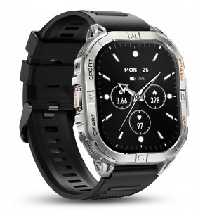 SMARTWATCH MĘSKI z GPS KOMPAS WODOODPORNY ROZMOWY MENU PL AMOLED 580mAh 5