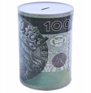 Skarbonka metal "złotówki" D45369 78598 8