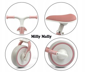 Milly Mally Rowerek Biegowy Skippy Pink 11
